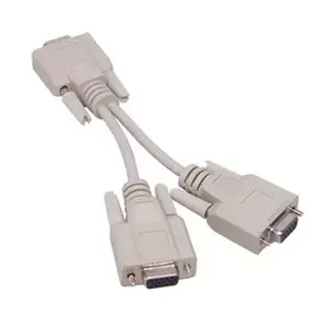VGA cable Alcasa P-4302Y 0.2 m 2 x VGA (D-Sub) Beige Grey