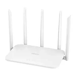 Tabletop wireless router IMOU HX21 — Dual-band Wi‑Fi 6 (2.4/5 GHz), 3000 Mbps, 4× Gigabit LAN, 5 external antennas, white