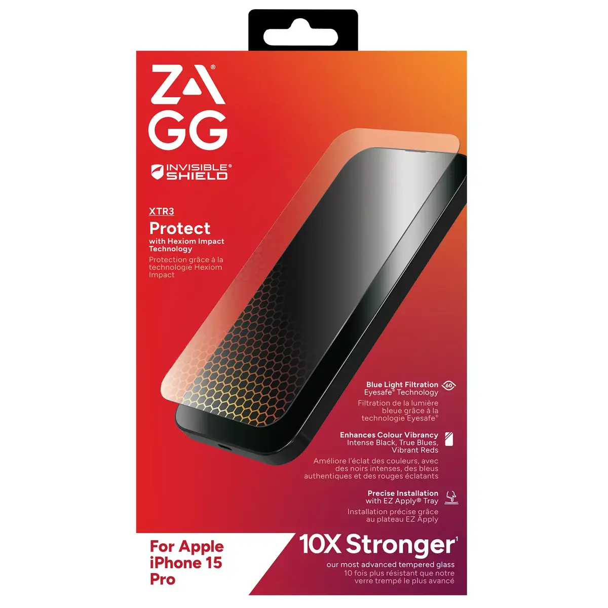 InvisibleShield Glass XTR3 AM E Apple iPhone 15 Pro Ekrāns Photo 5
