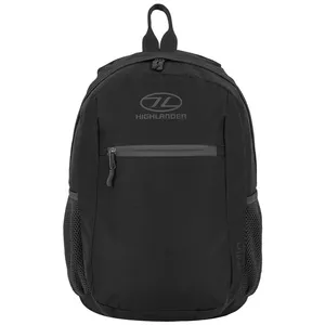 Casual backpack Highlander Dublin — Black nylon/polyester, 30×20×40 cm
