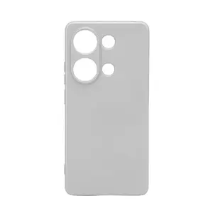 Silikona maciņš iLike priekš Xiaomi Redmi Note 13 Pro 4G Nano sudraba – mīksta aizsardzība