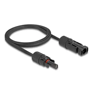 Cable DeLOCK DL4 Solar Flat Cable male to female 1 m black 3.3 mm²