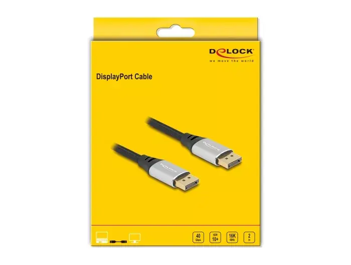 DeLOCK DisplayPort kabelis 16K 60 Hz Photo 2