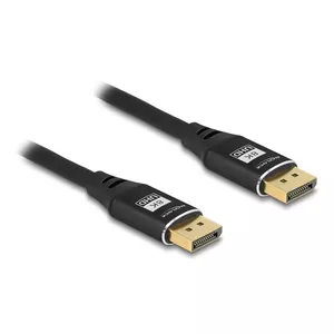 DeLOCK DisplayPort kabelis 8K 60 Hz 3 m melns metāls