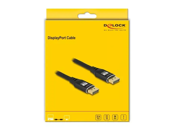 DeLOCK DisplayPort kabelis 8K 60 Hz Photo 3