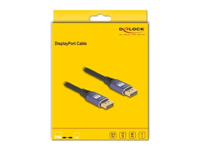 DeLOCK DisplayPort kabelis 8K 60 Hz 5 m Photo 3