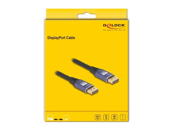 DeLOCK DisplayPort Cable 8K 60 Hz 1 m Photo 3