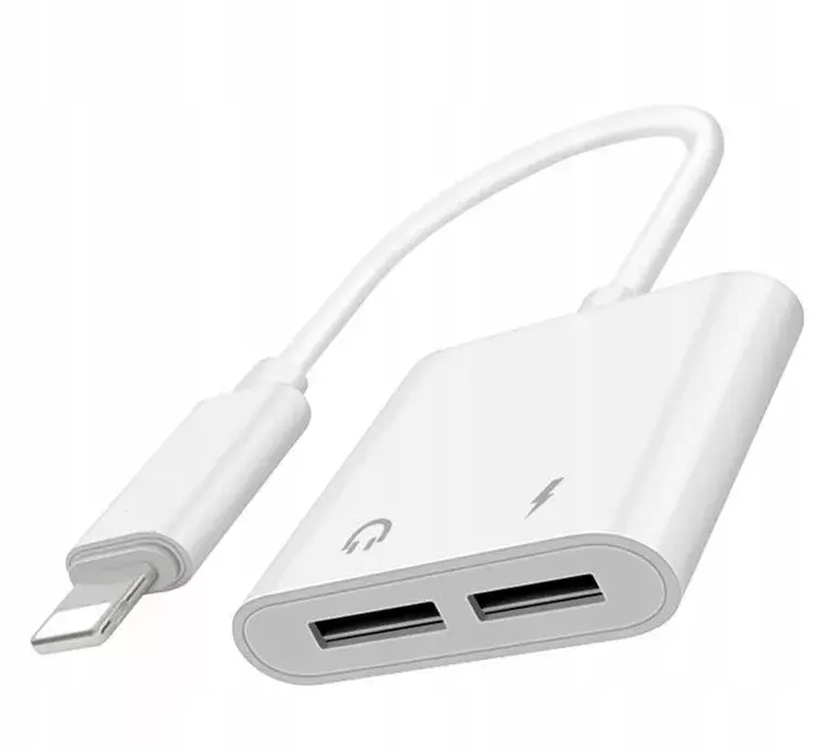 Wooco Adapter J-008 — Dual Audio & Charge, 2x Lightning Photo 3
