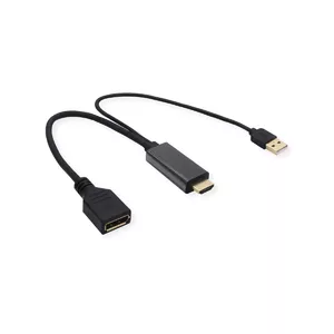 Video Cable Adapter VALUE 12.99.3146 0.3m HDMI Type A DisplayPort Black