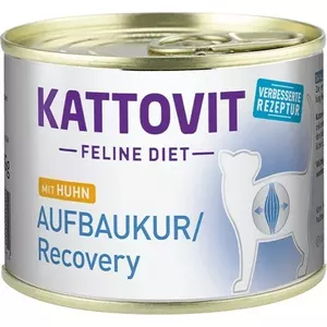 Влажный корм для кошек KATTOVIT 78061 Chicken Adult 185 г — без злаков, без глютена, для истощённых кошек