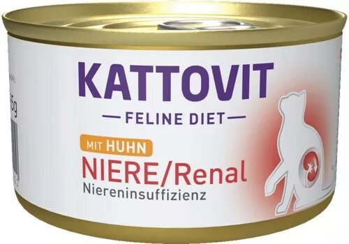 Mitras kaķu barības KATTOVIT Niere/Renal Chicken