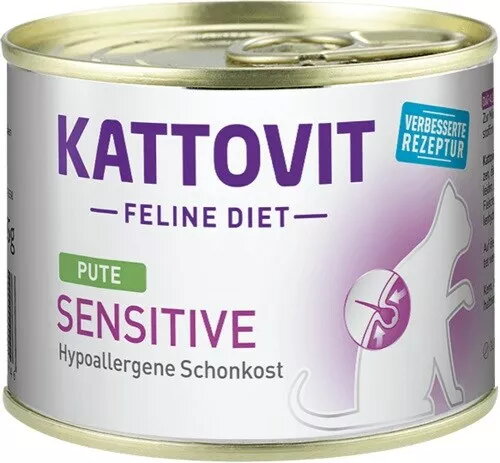 Mitrs kaķu barība KATTOVIT Sensitive Turkey