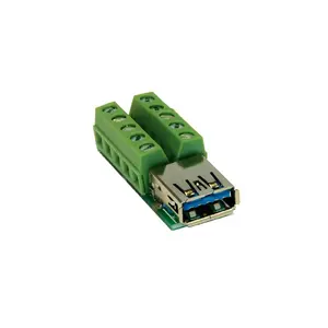 Cable Gender Changer EXSYS EX-49060 USB 3.0 10p Green Silver
