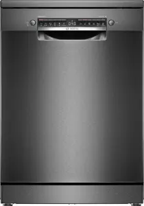 Bosch Serie 4 SMS4EMC06E Freestanding Dishwasher with 14 Place Settings, 6 Programs, 42 dB Noise Level, Home Connect and Black Finish