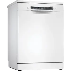 Bosch Serie 4 SMS4EMW06E Freestanding Dishwasher with 14 Place Settings, 42 dB Noise Level, Home Connect Support, and Energy Class B in White