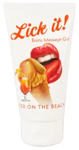 Edible intimate gel Lick-it Sex on the Beach 50 ml — water-based vegan personal lubricant, cocktail flavor