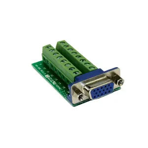 Cable Gender Changer EXSYS EX-49020 VGA 16p Green Silver