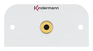 Kindermann 7441000511 Разъем 3.5 мм Серебристый Алюминий