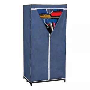 Skapis ORDINETT Jolly 75×50×160 cm zils — brīvi stāvošs apģērbu skapītis