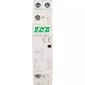Modular DIN-rail Contactor FF ST25-20-24DC — 2xZ Contacts, 25A, 24V DC