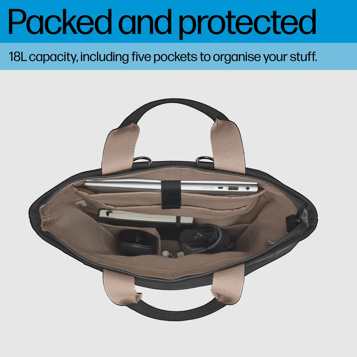 HP 14-inch Convertible Laptop Backpack Tote Photo 8