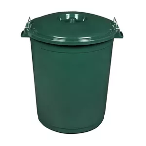 Waste bin keeeper Hugo 70 L, dark green, Ø55 x 60.5 cm