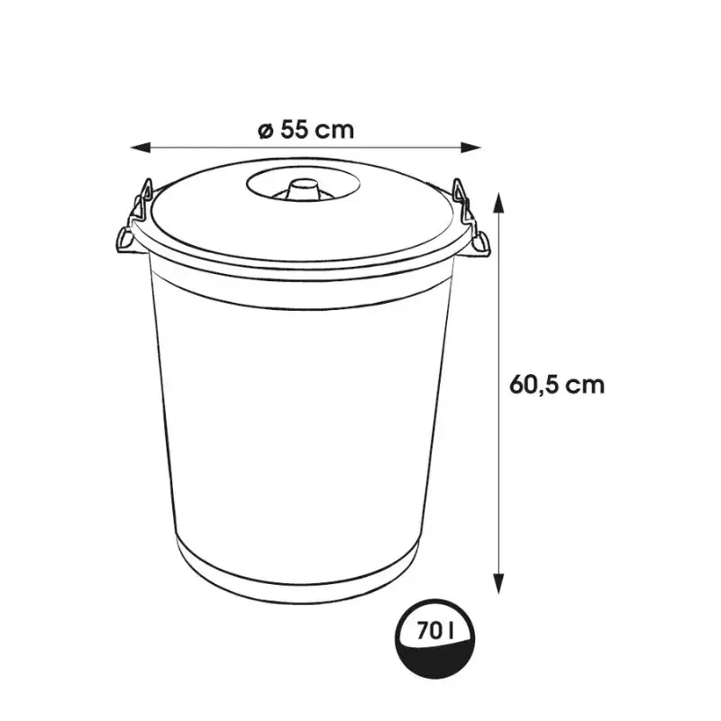 Waste bin keeeper Hugo 70 L Photo 3