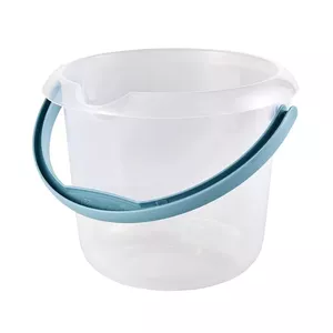 Bucket with spout keeeper Mika 5L transparent Ø24×20 cm