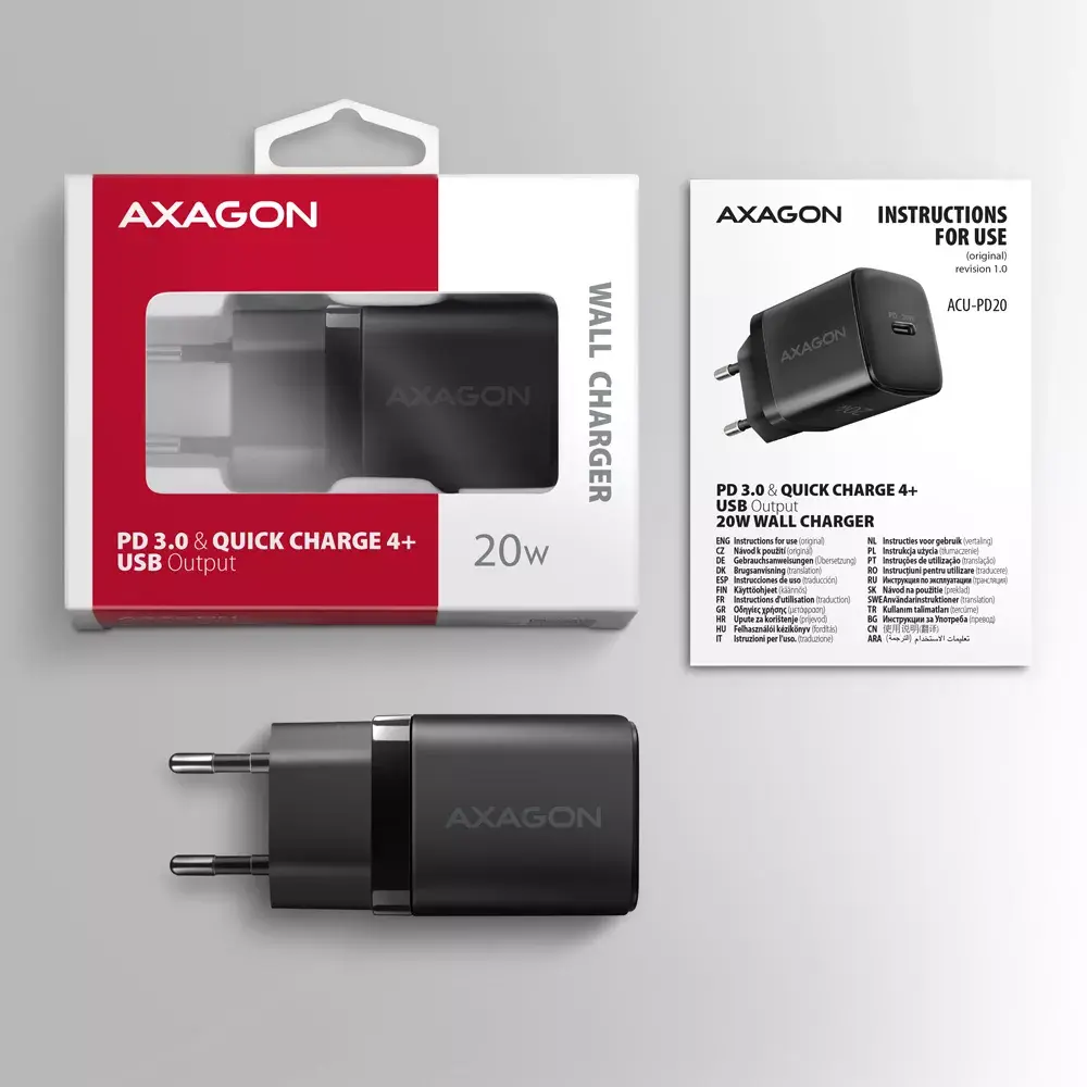 Сетевое зарядное устройство Axagon ACU-PD20 Photo 8