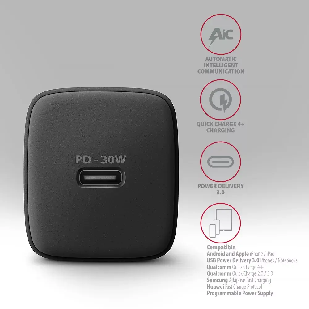 Lādētājs Axagon ACU-PD30 30W USB-C Photo 4