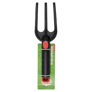 Культиватор почвы BESK 9128466 чёрный — ручные зубья для рыхления, металлическая конструкция, для сада