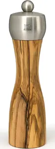 Pepper mill PEUGEOT Fidji 15 cm — olive wood body, stainless steel mechanism