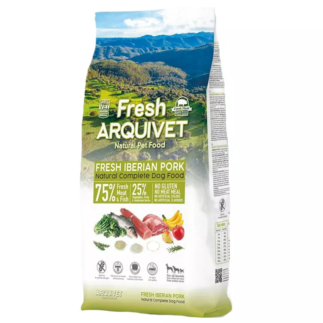 Pusmitrs suņu barības ARQUIVET Fresh Iberian