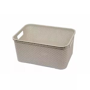 Storage basket Branq Grozs Rattan 7L Cream White – woven rattan-style 7 L capacity