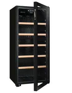 Compressor wine cooler La Sommelière LS117BLACK — Freestanding, 121-bottle capacity, 5–20 °C, Black