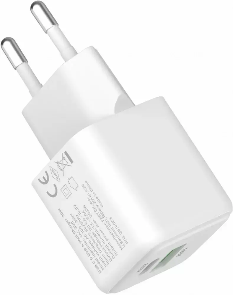 YENKEE YAC G38 20W 3A USB C/A lādētājs Photo 7