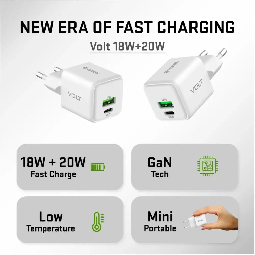 YENKEE YAC G38 20W 3A USB C/A lādētājs Photo 8