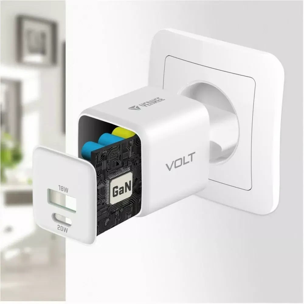YENKEE YAC G38 20W 3A USB C/A lādētājs Photo 11