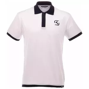 Поло SK Gaming POLO 2017 белое, размер S - командное поло, короткий рукав, хлопковый состав