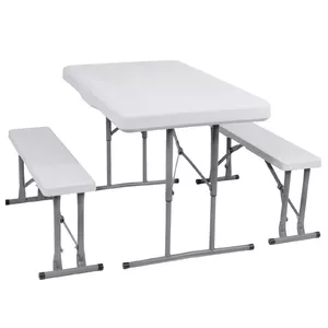 Складной стол Springos GF0096 105 x 65 x 69 см с 2 лавками