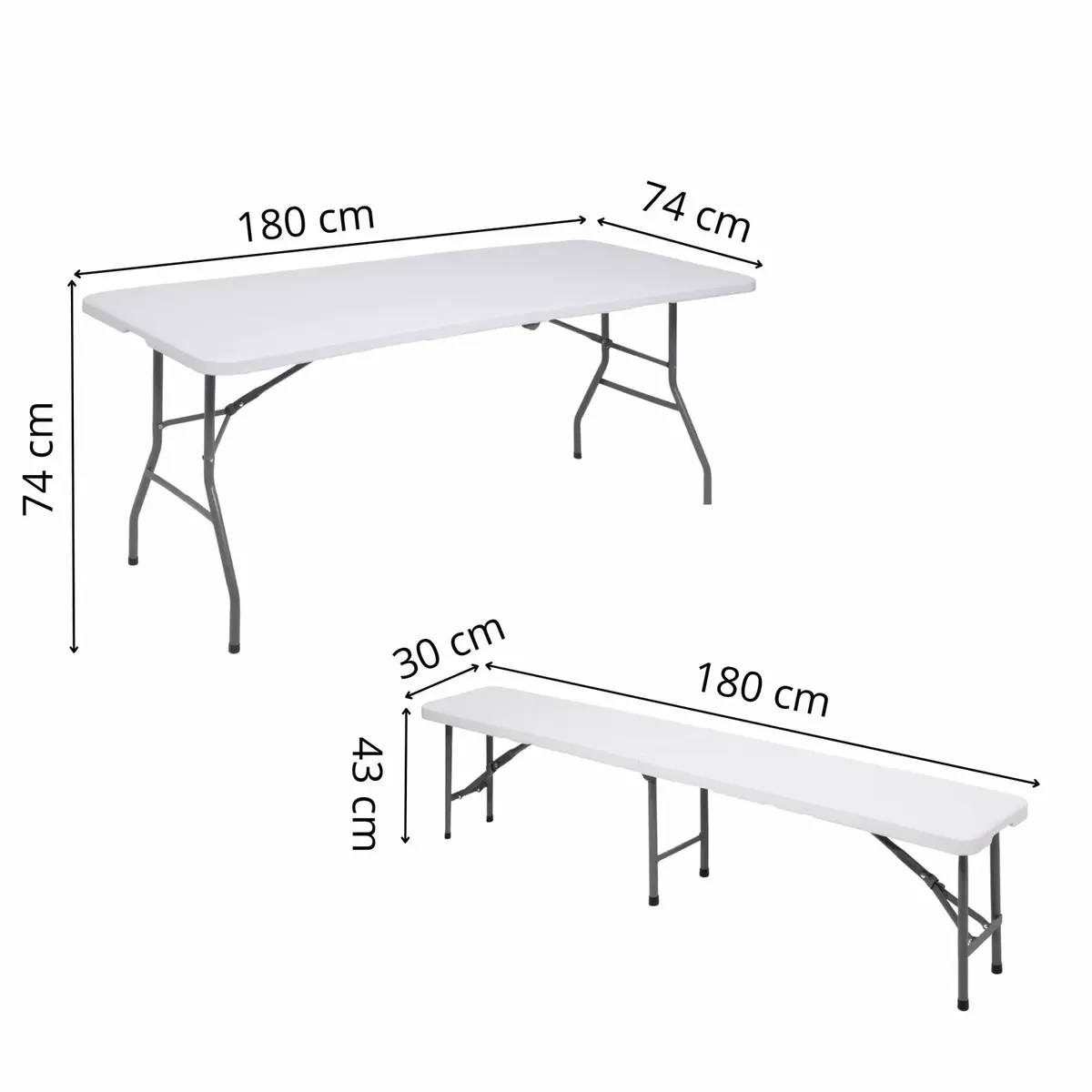 Складной стол Springos GF0099 180×74×74 см Photo 10
