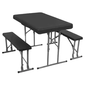 Складной стол с 2 скамейками Springos GF0097 105 x 65 x 69 см — портативный пикниковый набор
