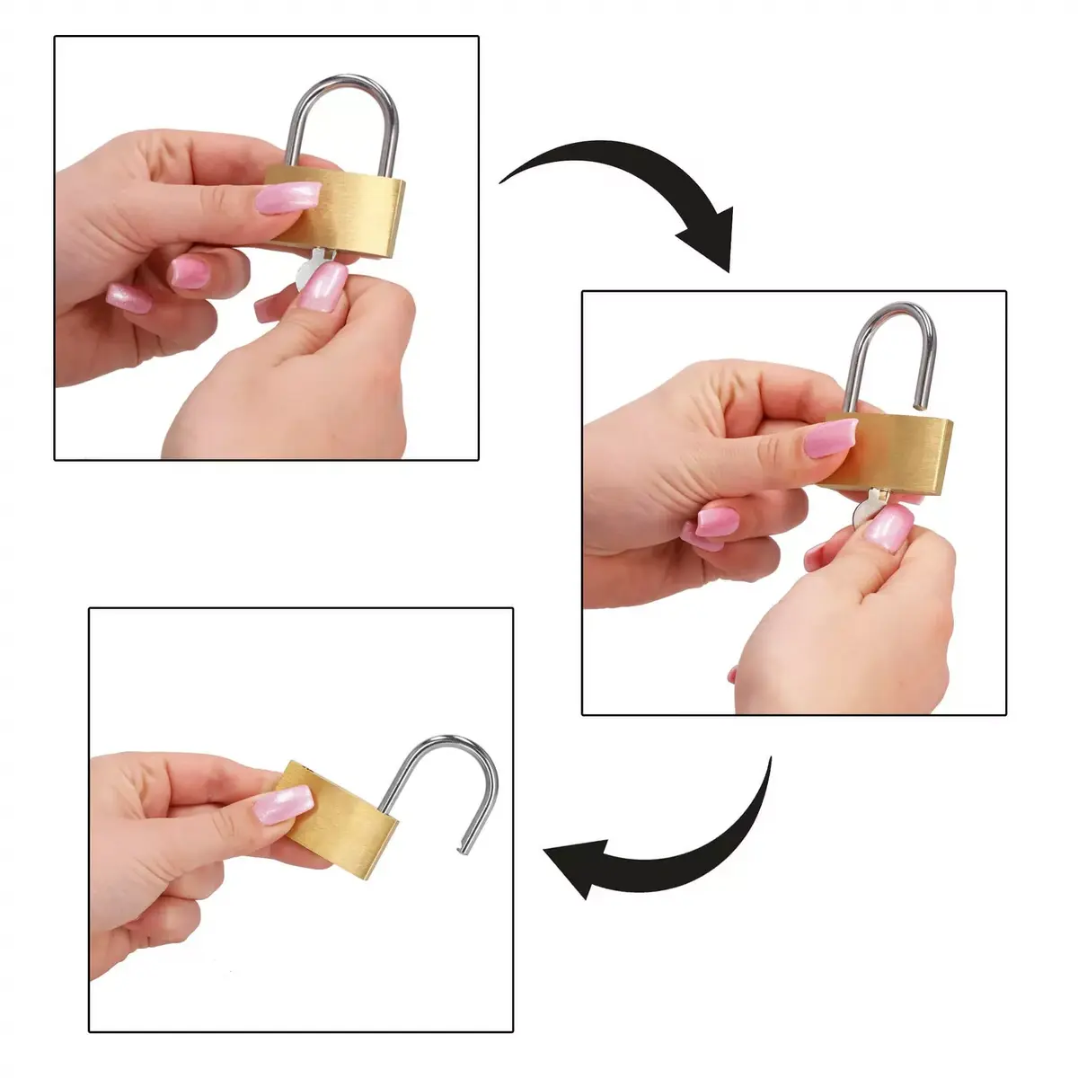 Padlock Springos GA0079 — 40 mm, steel body Photo 4