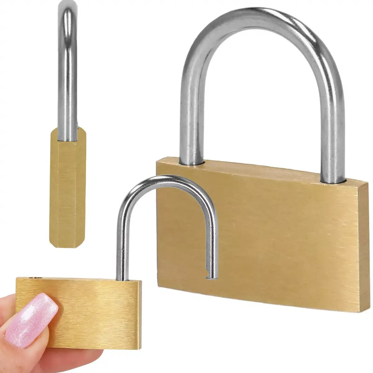 Padlock Springos GA0079 — 40 mm, steel body Photo 6