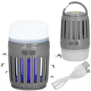 Portable UV Insect Killer Lamp Springos GA0066 — 3-in-1 mosquito and fly trap, battery/USB powered
