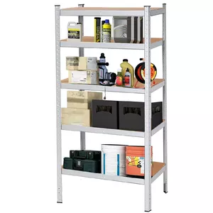 Стеллаж Springos HA5260 металлический 150x75x30 см, 4 полки для хранения