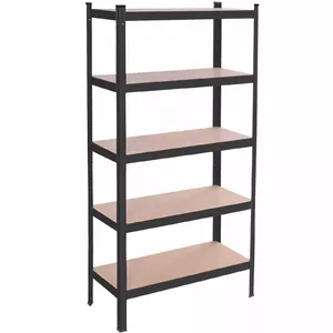 Стеллаж Springos HA5261 открытый 150×75×30 см металлический каркас деревянные полки