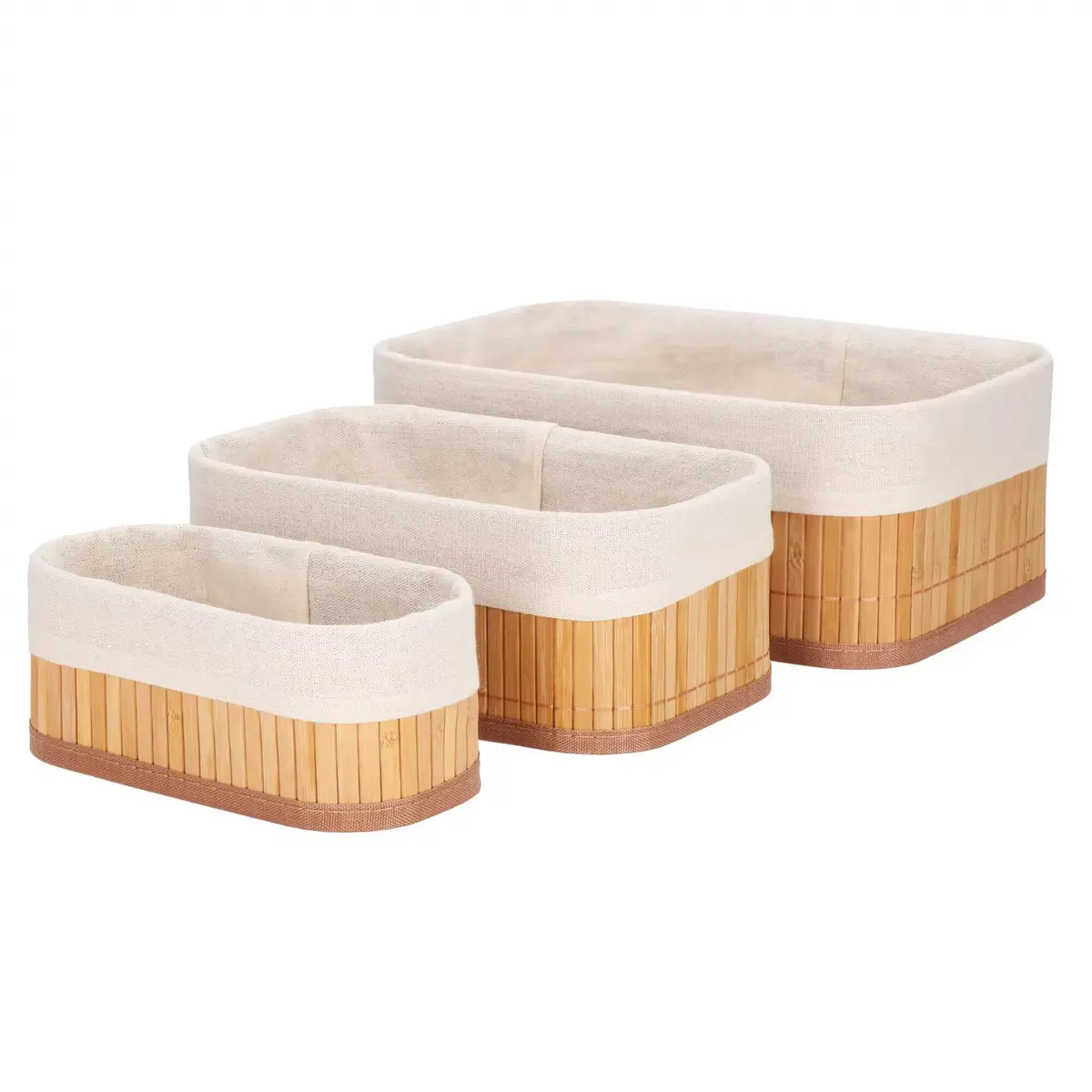 Storage organizers Springos HA0152 bamboo set of 3 Photo 6