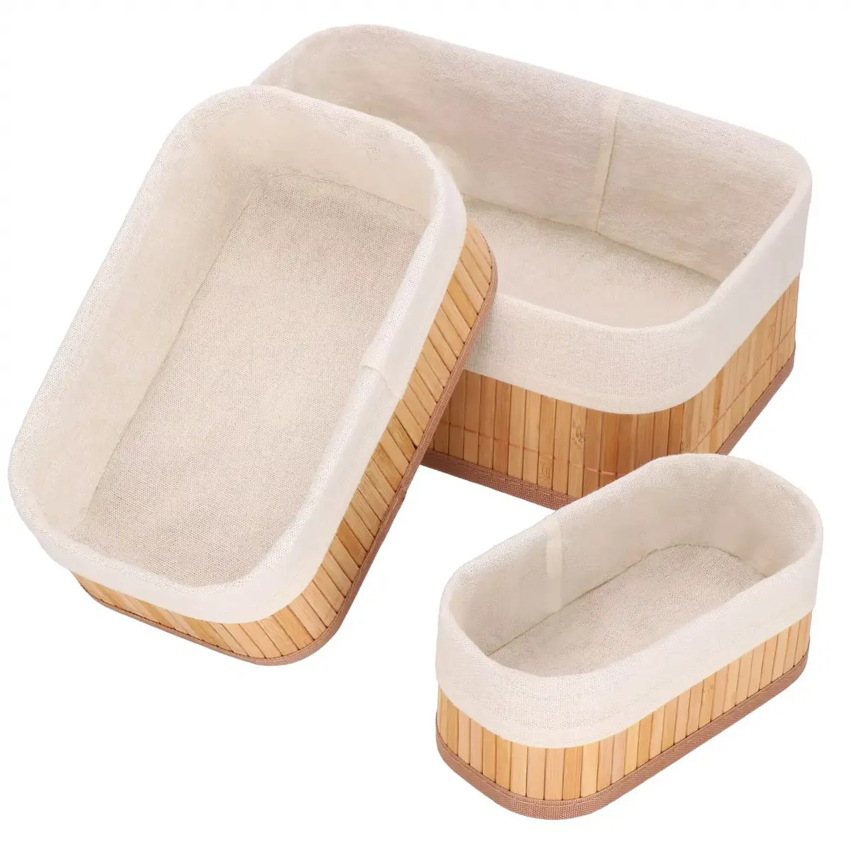 Storage organizers Springos HA0152 bamboo set of 3 Photo 7