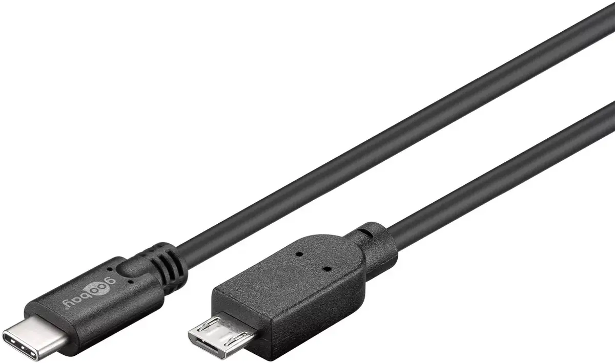 USB 2.0 Kabelis Goobay USB-C uz Micro-B 2.0 Photo 2